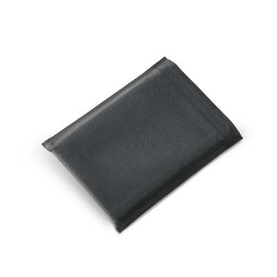 RUSSEL. PU and polyester fabric cover with A5 notebook with plain pages
